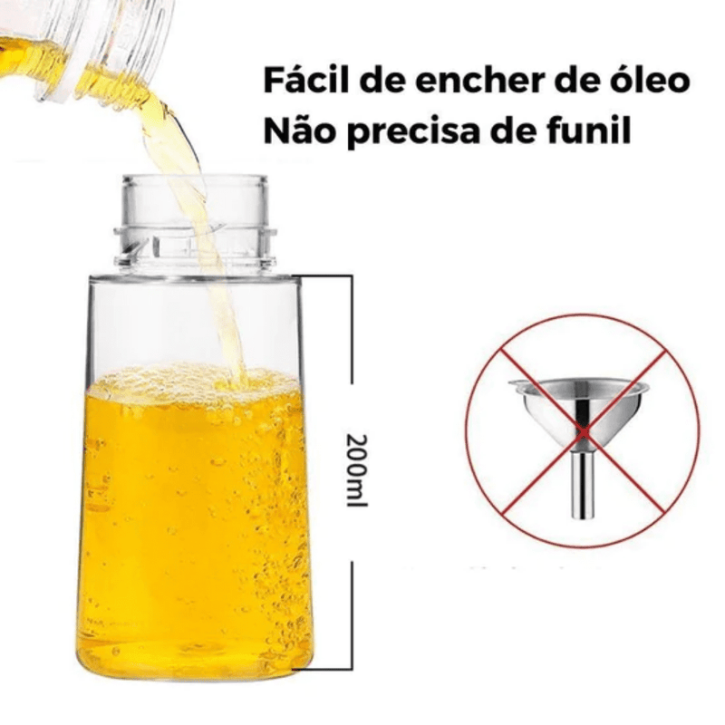 Garrafa SMART VF Borrifadora de Óleo, Azeite, Vinagre e Molho (200ml, 300ml e 500ml) - SUPER NOVIDADE