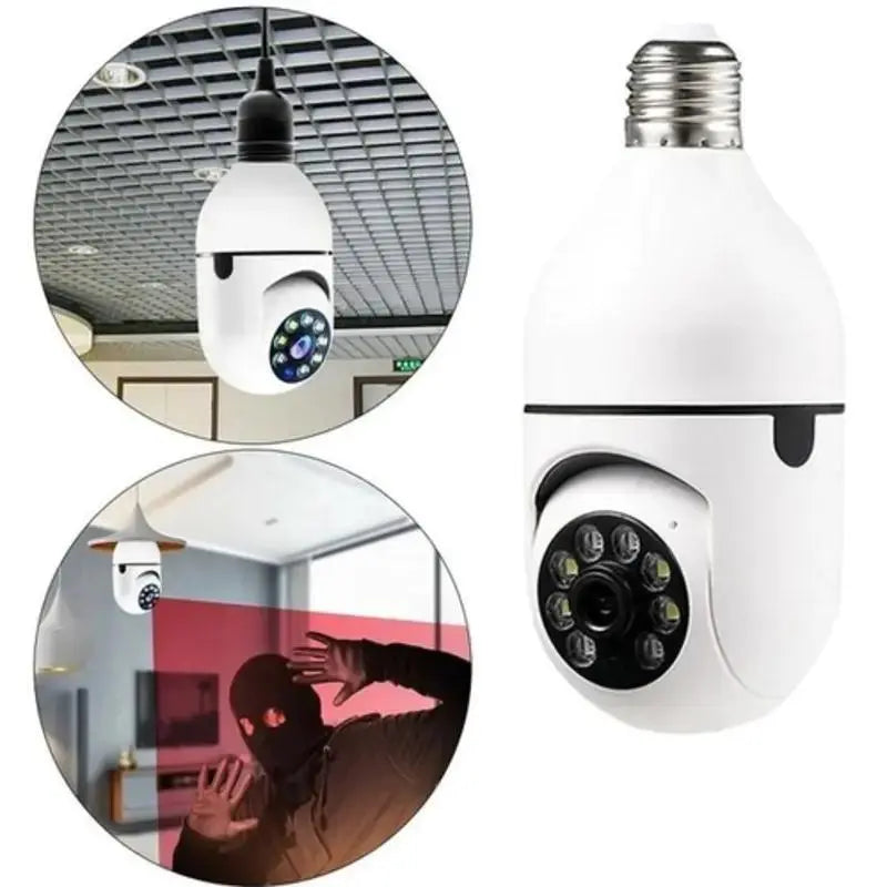 WiFi IP Wireless 360 Security Camera with Plug Nozzle Yoosee Ptz Full HD Night Vision-bivolt