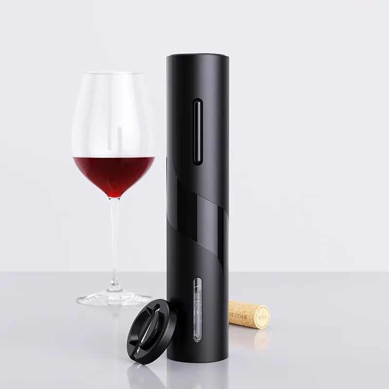 Abridor de Vinho SMART WINE VF Elétrico Recarregável - USB + 3 Super Brindes - Kit com Aerador e Rolha à Vácuo - SUPER LANÇAMENTO